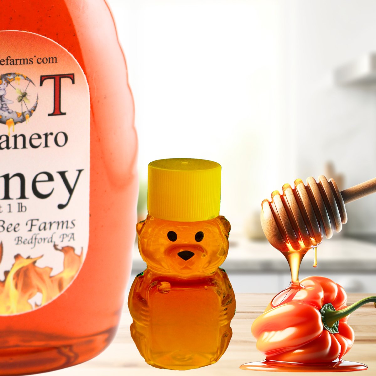 Habanero Infused Honey - Huckle Bee Farms LLC