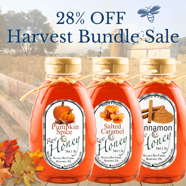 🍁 Harvest Honey Bundle – Pumpkin, Salted Caramel & Cinnamon - Huckle Bee Farms LLC