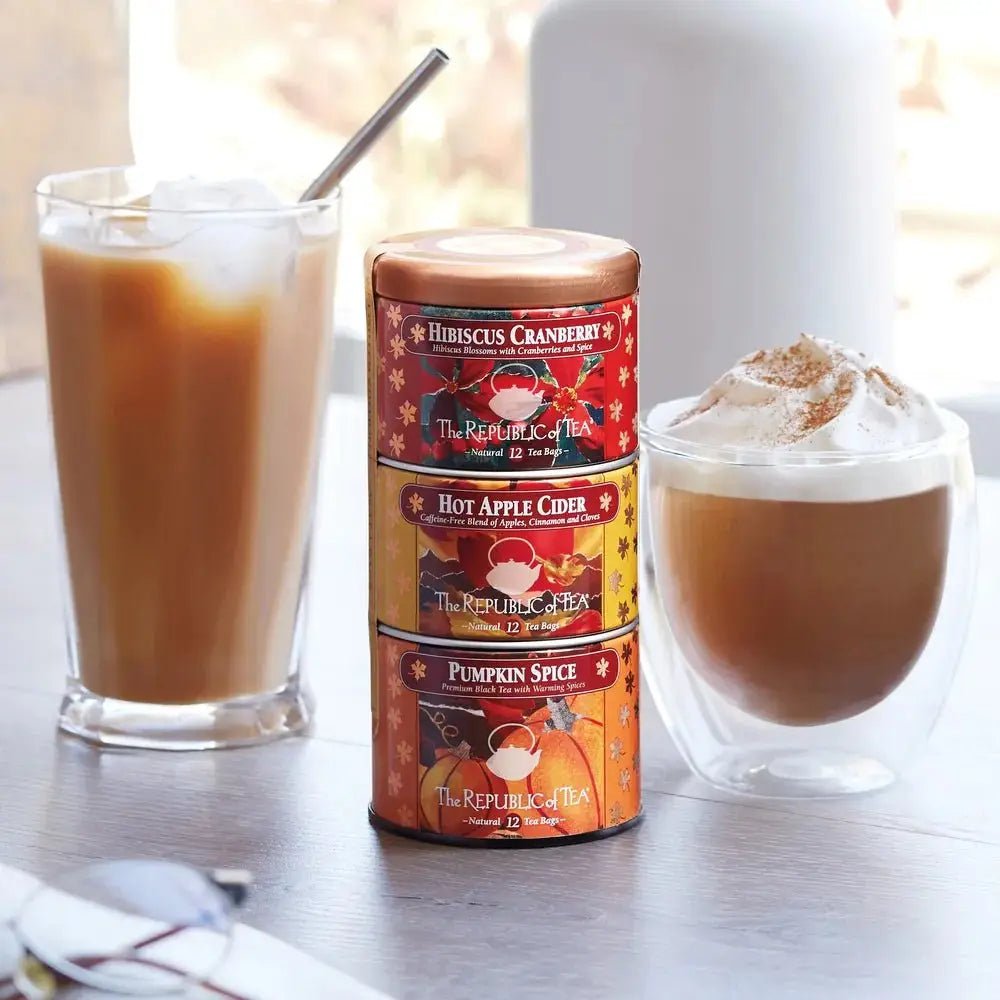 Harvest Stackable Tea Tin - Tin 36 Tea Bags - Huckle Bee Farms LLC