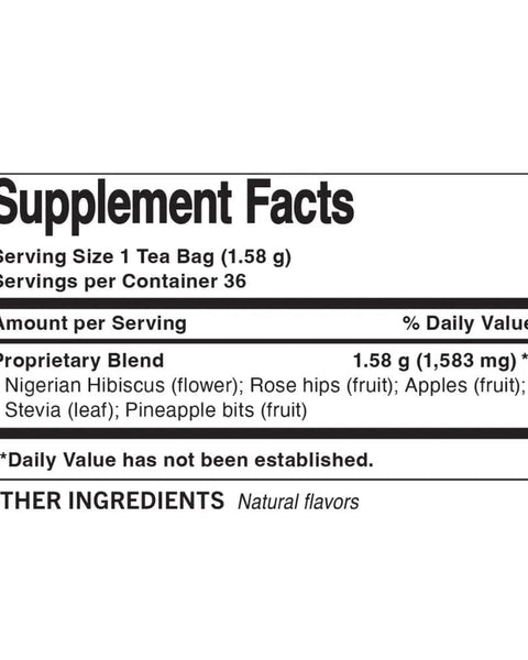 Hibiscus Pineapple Lychee Tea Bags - Tin 36Tea Bags - Huckle Bee Farms LLC
