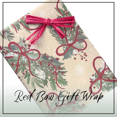 Holiday - Reb Bow Gift Wrap - Huckle Bee Farms LLC