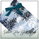 Holiday - Silver Tree Gift Wrap - Huckle Bee Farms LLC