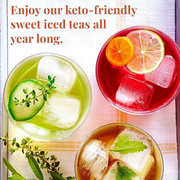 Keto - Friendly Sweet Hibiscus Lemonade Herbal Tea - 8 Pouches - Huckle Bee Farms LLC