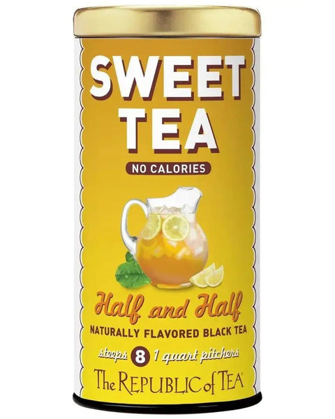 Keto - Friendly Sweet Tea Half and Half Black Tea & Lemonade - 8 Pouches - Huckle Bee Farms LLC