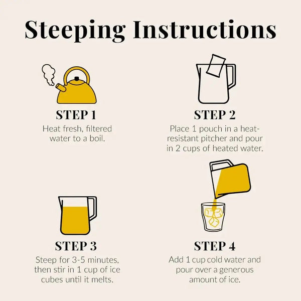 Keto - Friendly Sweet Tea Half and Half Black Tea & Lemonade - 8 Pouches - Huckle Bee Farms LLC