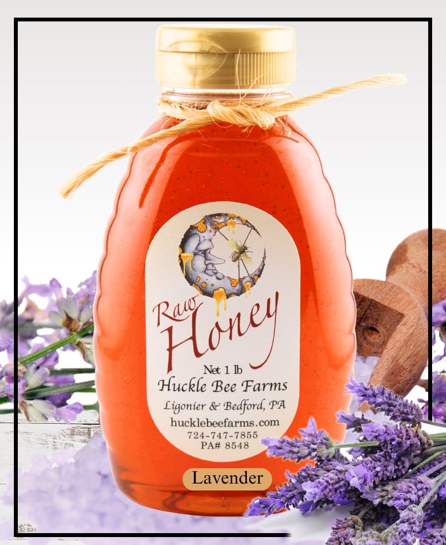 Lavender Infused Honey - Huckle Bee Farms LLC