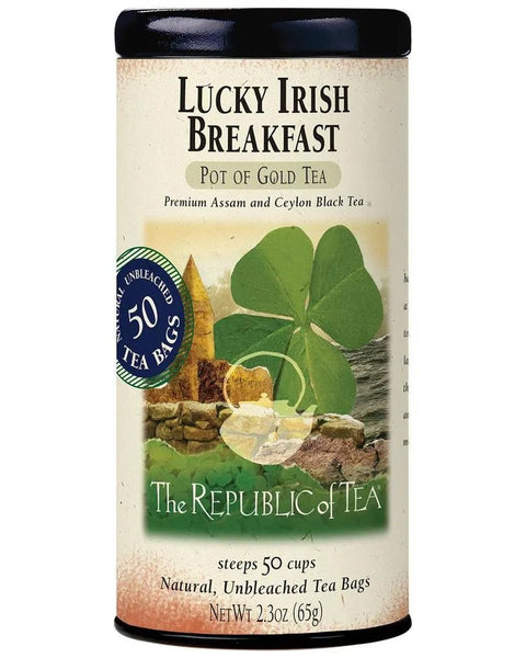 Lucky Irish Breakfast Tea Bags - 50 Tea Bags - Huckle Bee Farms LLC