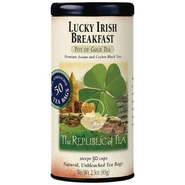 Lucky Irish Breakfast Tea Bags - 50 Tea Bags - Huckle Bee Farms LLC
