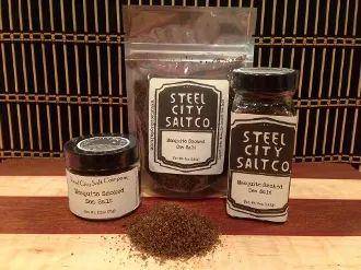 Mesquite Smoked Sea Salt - Huckle Bee Farms LLC