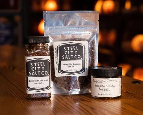 Mesquite Smoked Sea Salt - Huckle Bee Farms LLC