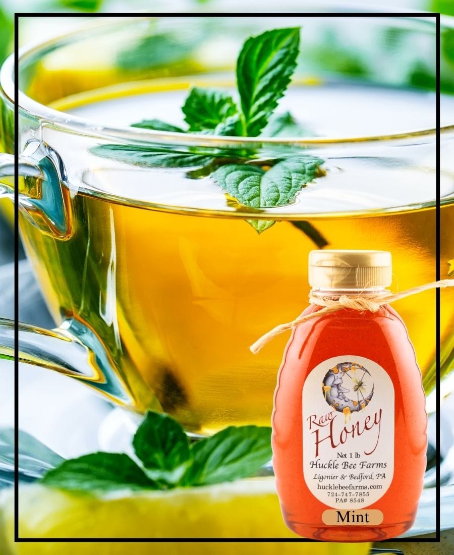Mint Infused Honey - Huckle Bee Farms LLC