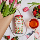 Mom You're the Berry Best Gift Tea (Strawberry Vanilla Red Tea) - Tin 36 Tea Bags - Huckle Bee Farms LLC