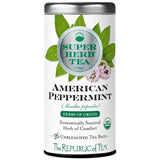 Organic American Peppermint SuperHerb® Herbs Of Origin Tea Bags - Tin 36Tea Bags - Huckle Bee Farms LLC