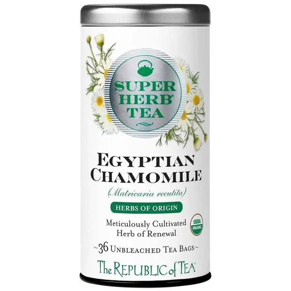 Organic Egyptian Chamomile SuperHerb® Herbs of Origin Tea Bags - Tin 36Tea Bags - Huckle Bee Farms LLC