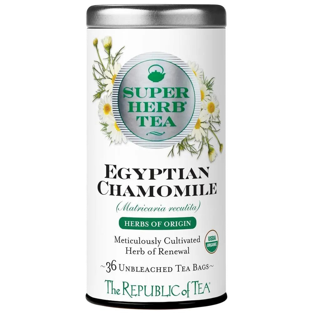 Organic Egyptian Chamomile SuperHerb® Herbs of Origin Tea Bags - Tin ...