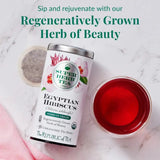 Organic Egyptian Hibiscus SuperHerb® Herbs of Origin Tea Bags - Tin 36Tea Bags - Huckle Bee Farms LLC