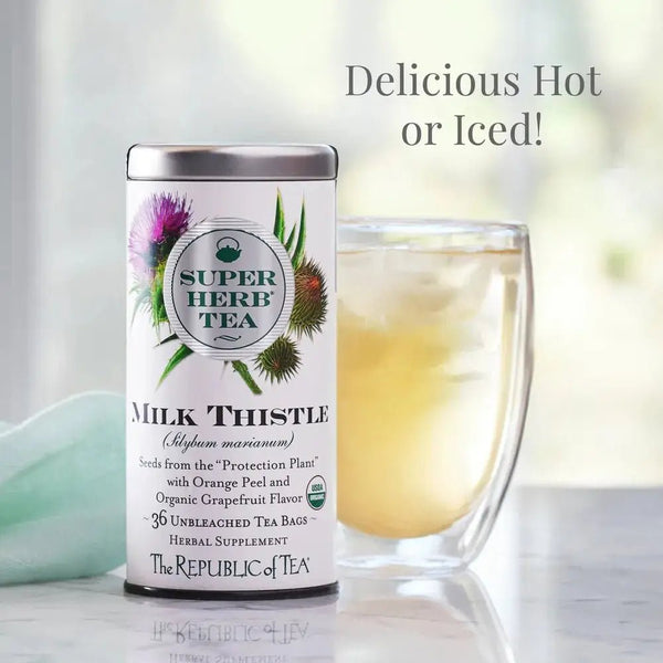 Organic Milk Thistle SuperHerb® Tea Bags - 36 Tea Bags - Huckle Bee Farms LLC