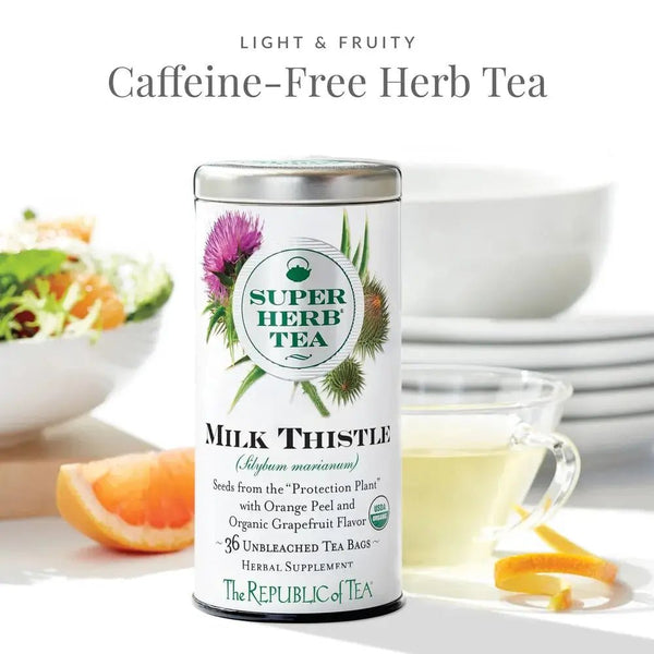 Organic Milk Thistle SuperHerb® Tea Bags - 36 Tea Bags - Huckle Bee Farms LLC