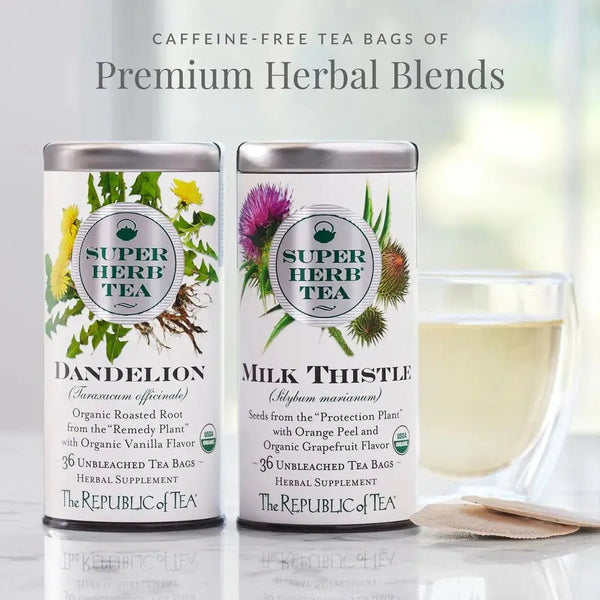 Organic Milk Thistle SuperHerb® Tea Bags - 36 Tea Bags - Huckle Bee Farms LLC