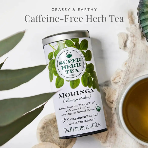 Organic Moringa SuperHerb® Tea Bags - 36 Tea Bags - Huckle Bee Farms LLC