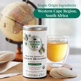 Organic South African Green Rooibos SuperHerb® Herbs of Origin Tea Bags - Tin 36Tea Bags - Huckle Bee Farms LLC