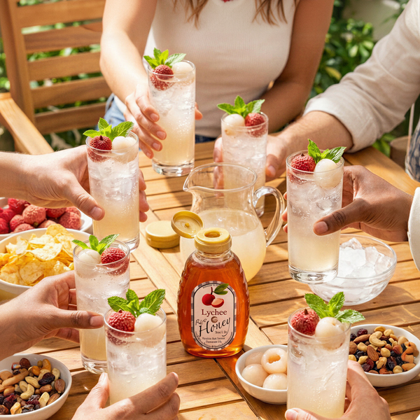 Peach Honey Bliss: Sweet & Fruity Pure Honey Experience - Huckle Bee Farms LLC