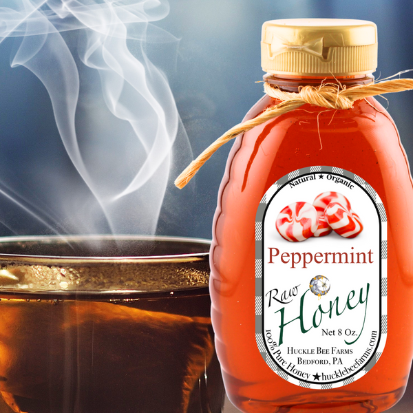 peppermint honey in tea