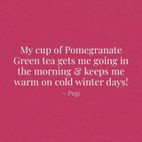 Pomegranate Green SuperFruit Tea Bags - Tin 50 Tea Bags - Huckle Bee Farms LLC