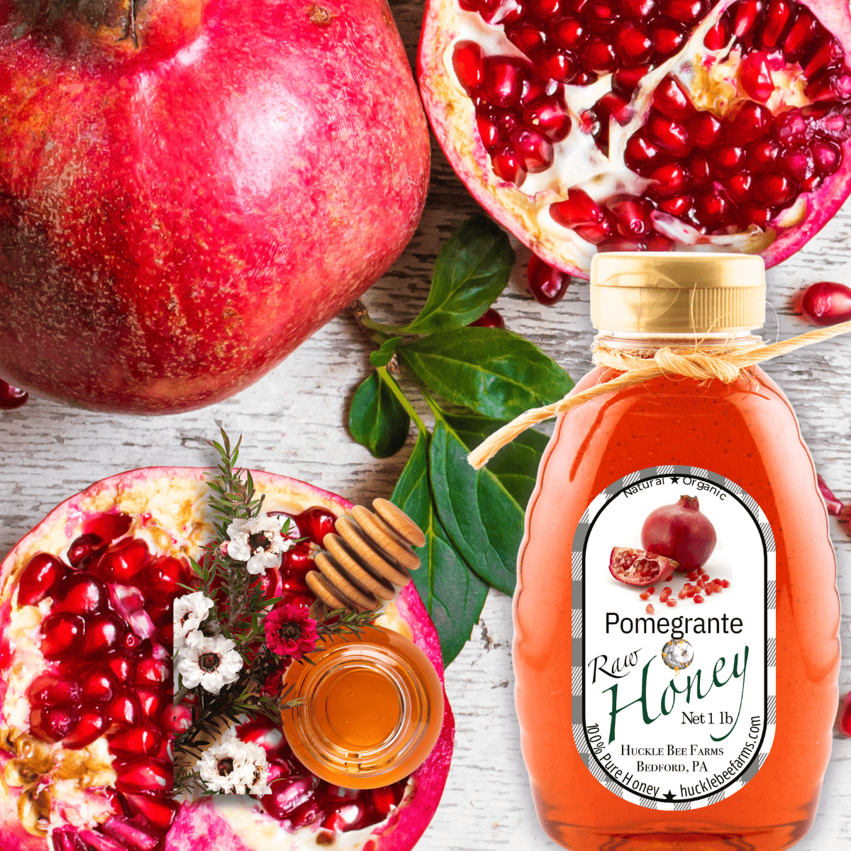 Pomegranate Honey: A Sweet and Tart Culinary Delight - Huckle Bee Farms LLC