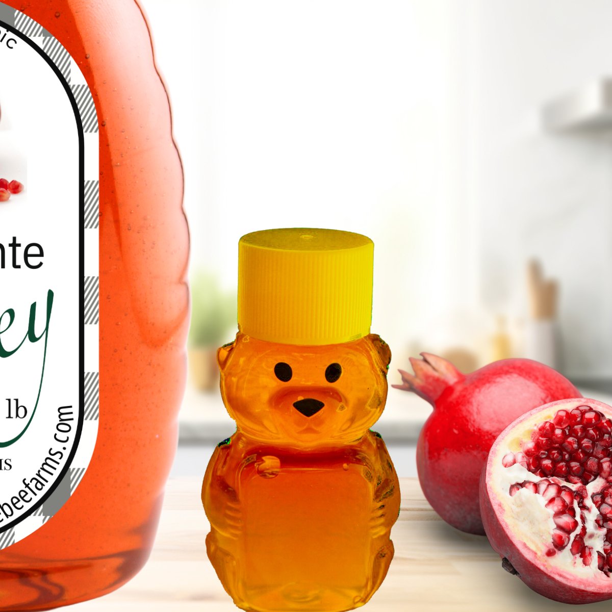 Pomegranate Infused Honey - Huckle Bee Farms LLC