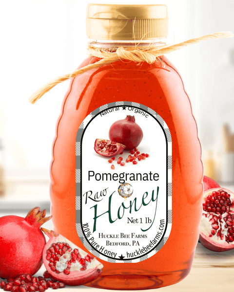 Pomegranate Infused Honey - Huckle Bee Farms LLC