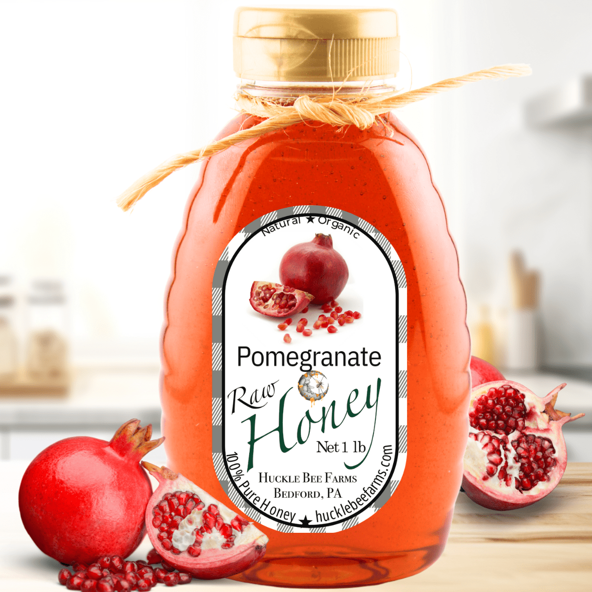 Pomegranate Infused Honey - Huckle Bee Farms LLC