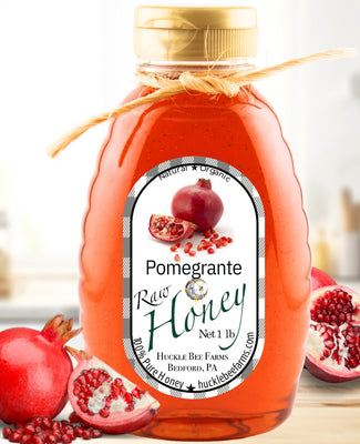 Pomegranate Infused Honey - Huckle Bee Farms LLC