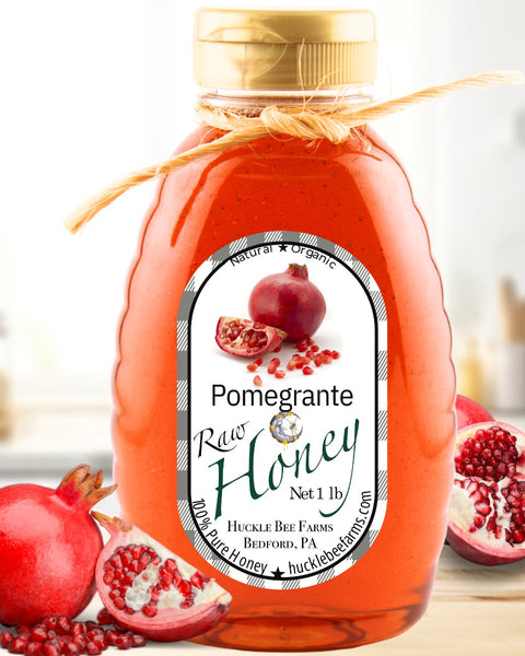 Pomegranate Infused Honey - Huckle Bee Farms LLC