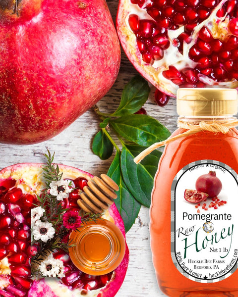 Pomegranate Infused Honey - Huckle Bee Farms LLC