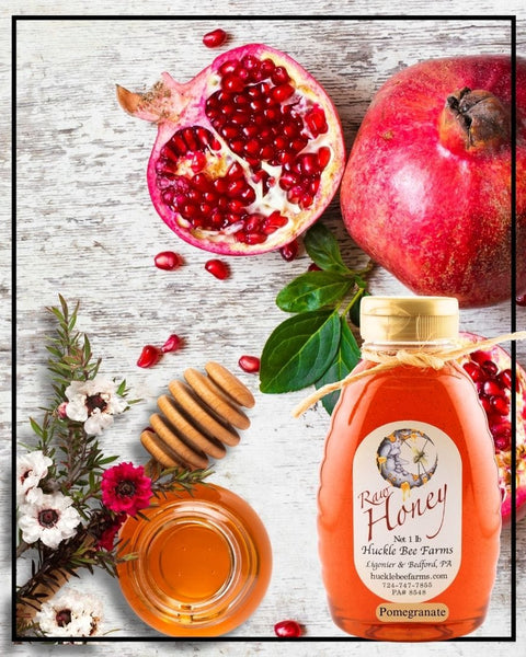 Pomegranate Infused Honey - Huckle Bee Farms LLC