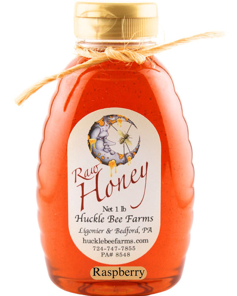 Raspberry Infused Honey - Huckle Bee Farms LLC