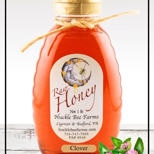 Raw Clover Honey - Huckle Bee Farms LLC