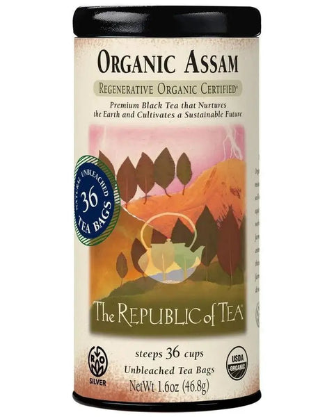 Regenerative Organic Certified® Assam Black Tea Bags - 36 Tea Bags - Huckle Bee Farms LLC