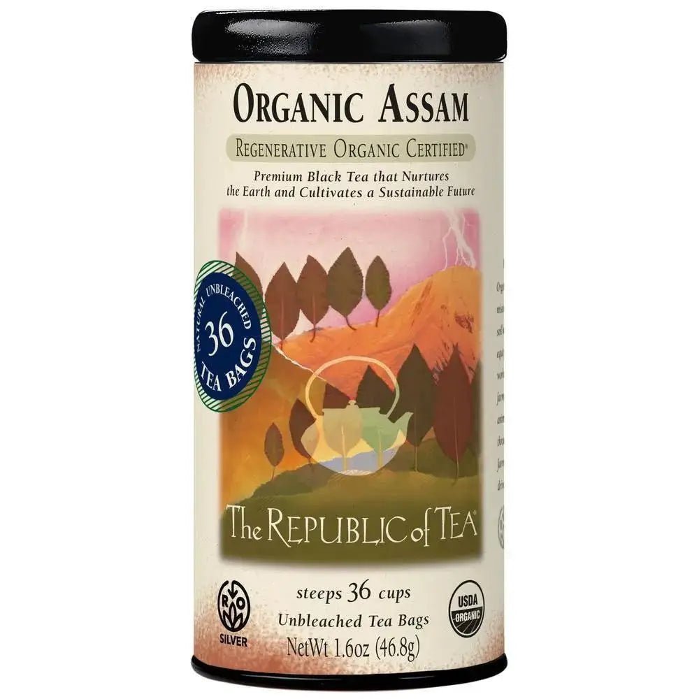 Regenerative Organic Certified® Assam Black Tea Bags - 36 Tea Bags - Huckle Bee Farms LLC