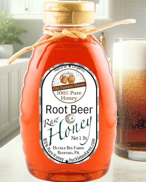 Root Beer Flavor Honey - Huckle Bee Farms LLC