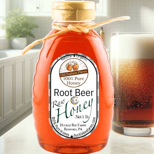 Root Beer Flavor Honey - Huckle Bee Farms LLC