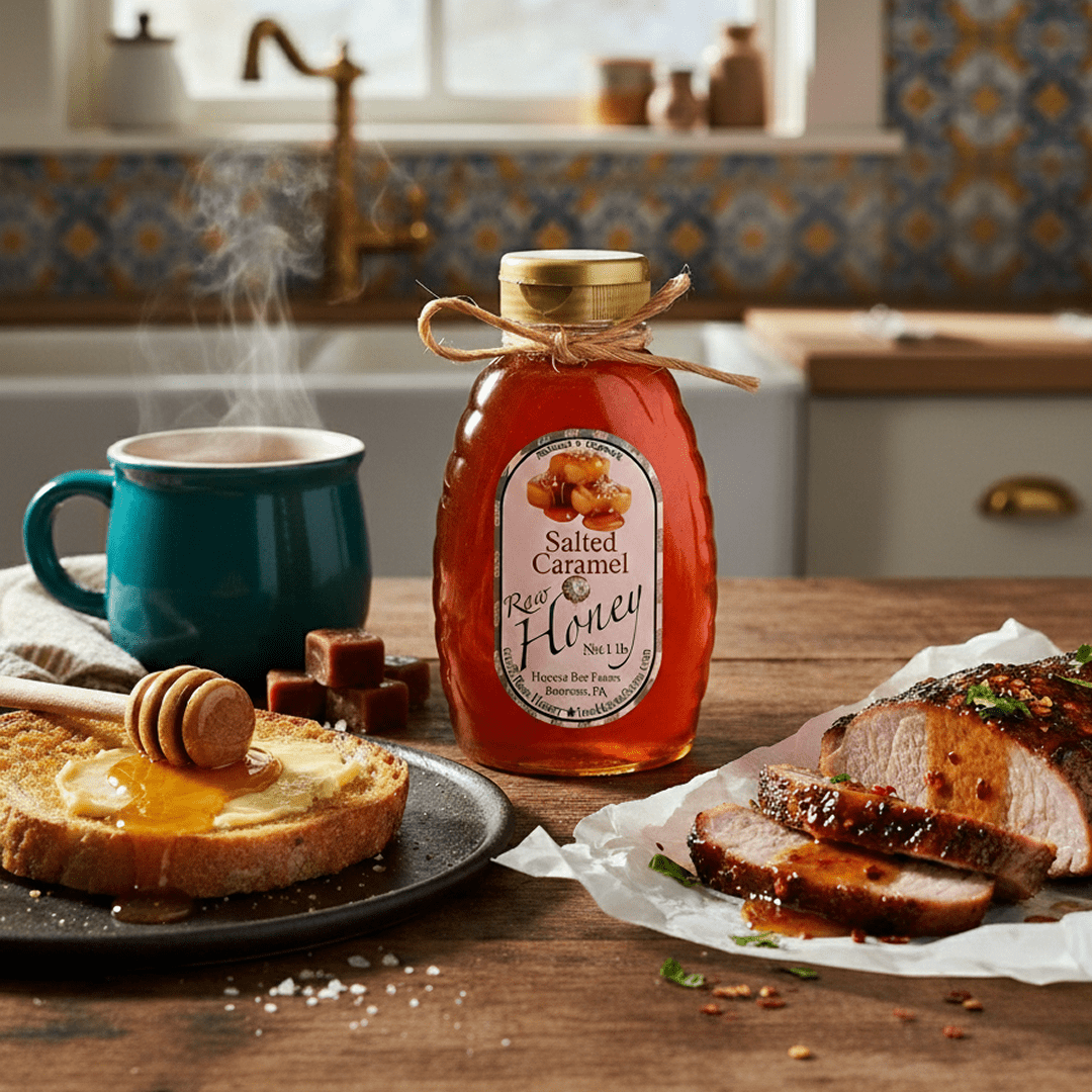 Salted Caramel Honey: The Sweet & Savory Drizzle - Huckle Bee Farms LLC