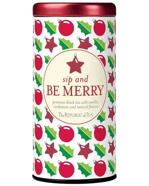 🎄 Sip and Be Merry Holiday Gift Tea 🎄 - Tin 50 Tea Bags - Huckle Bee Farms LLC