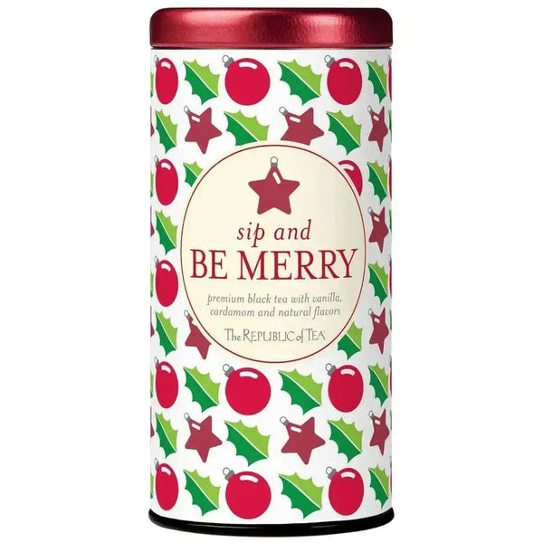 🎄 Sip and Be Merry Holiday Gift Tea 🎄 - Tin 50 Tea Bags - Huckle Bee Farms LLC