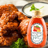 Spicy Mango Habanero Honey - Tropical Sweetness & Heat - Huckle Bee Farms LLC