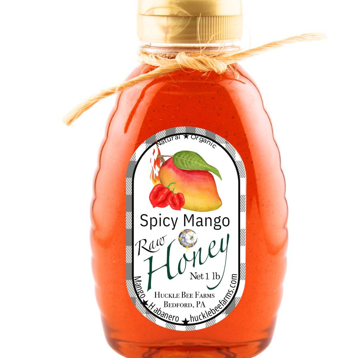 Spicy Mango Habanero Honey - Tropical Sweetness & Heat - Huckle Bee Farms LLC