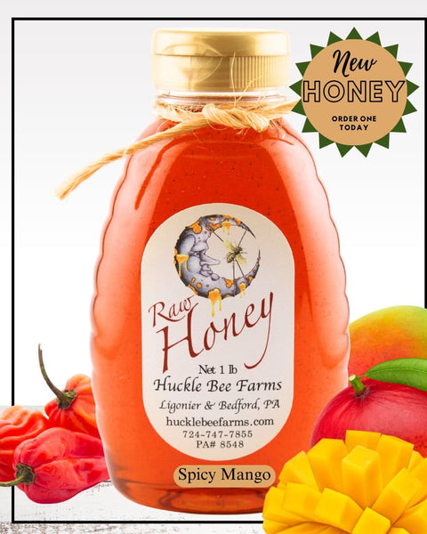 Spicy Mango Infused Honey - Huckle Bee Farms LLC