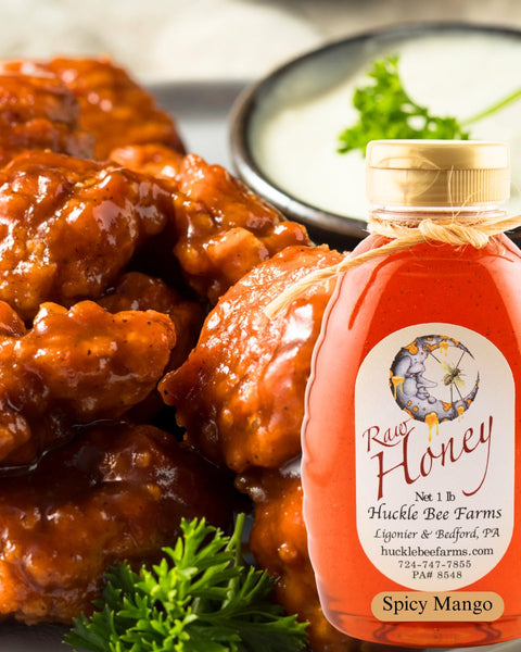 Spicy Mango Infused Honey - Huckle Bee Farms LLC