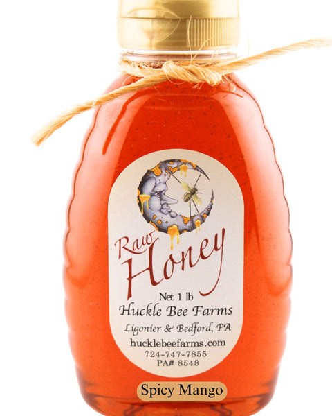 Spicy Mango Infused Honey - Huckle Bee Farms LLC